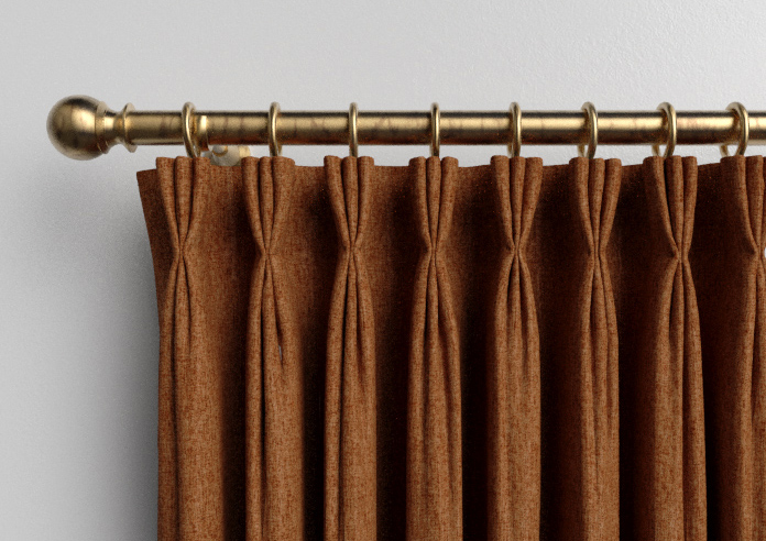 Wexley, Burnt Orange - Made to Measure Curtains - Image 10